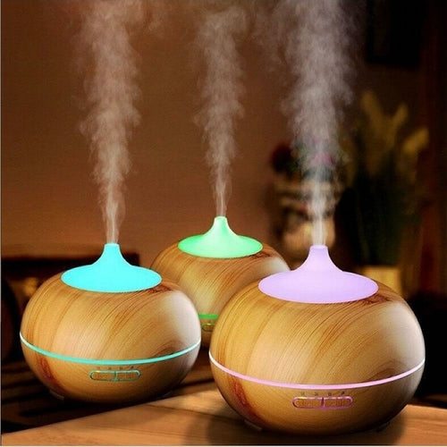 Natural Oak Design Essential Oil Diffuser & Humidifier – 300 ml