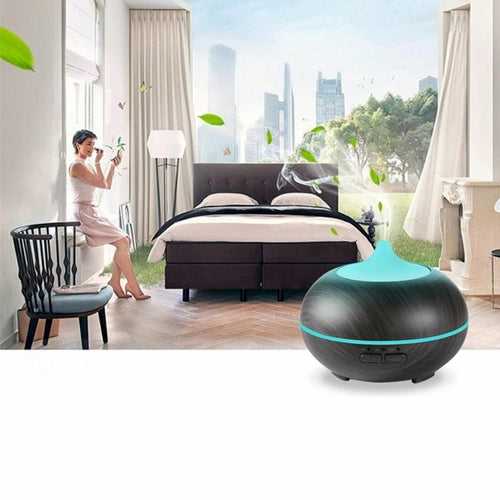 Natural Oak Design Essential Oil Diffuser & Humidifier – 300 ml