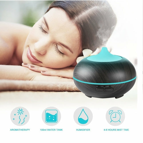 Natural Oak Design Essential Oil Diffuser & Humidifier – 300 ml