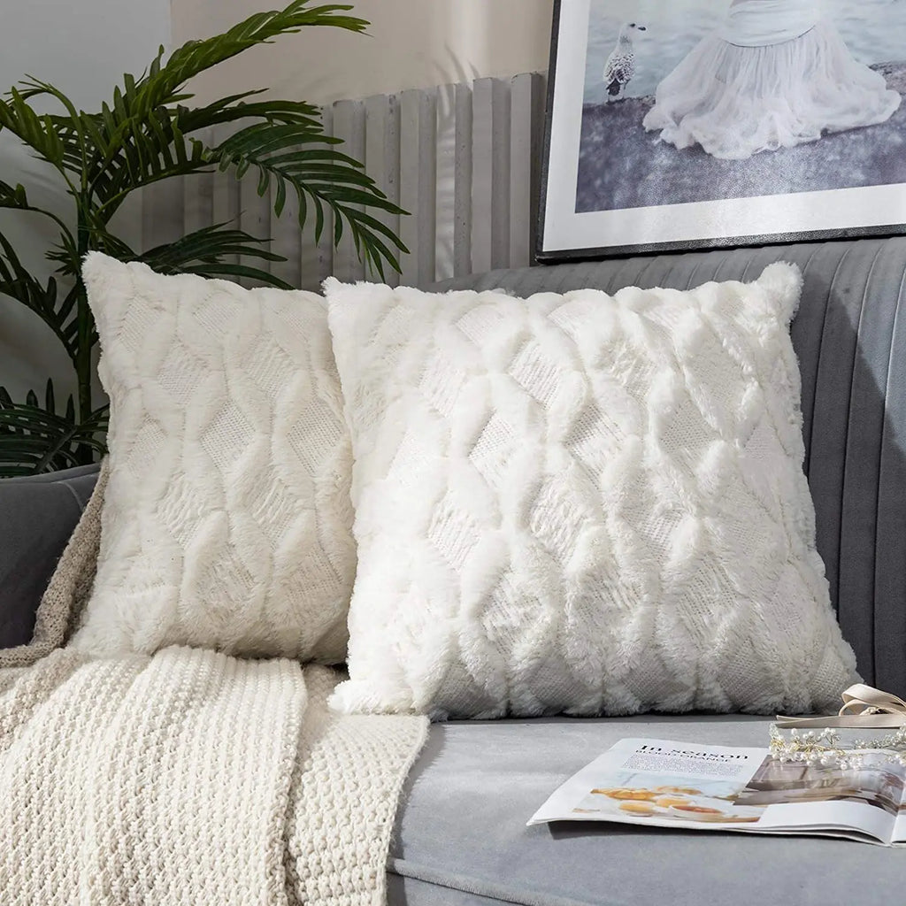Plush Decorative Cushion Cover – Cozy Home Décor for Living Room & Bedroom