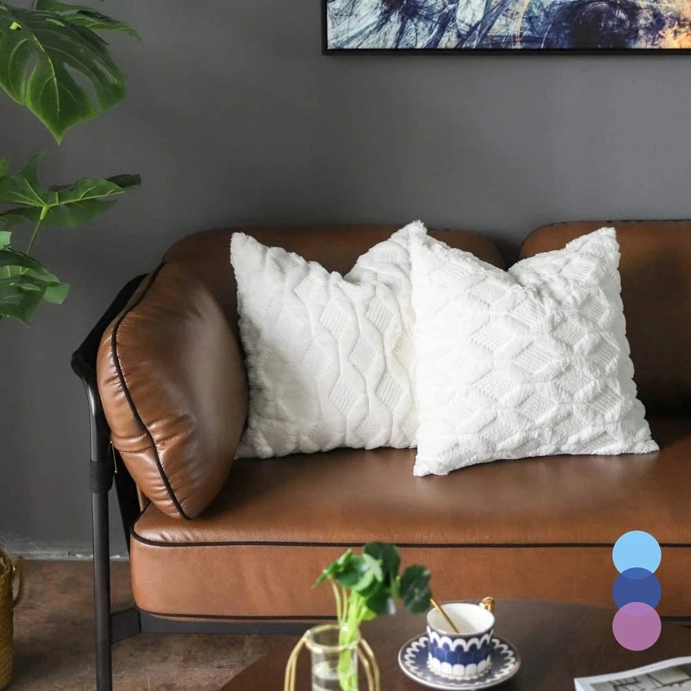 Plush Decorative Cushion Cover – Cozy Home Décor for Living Room & Bedroom