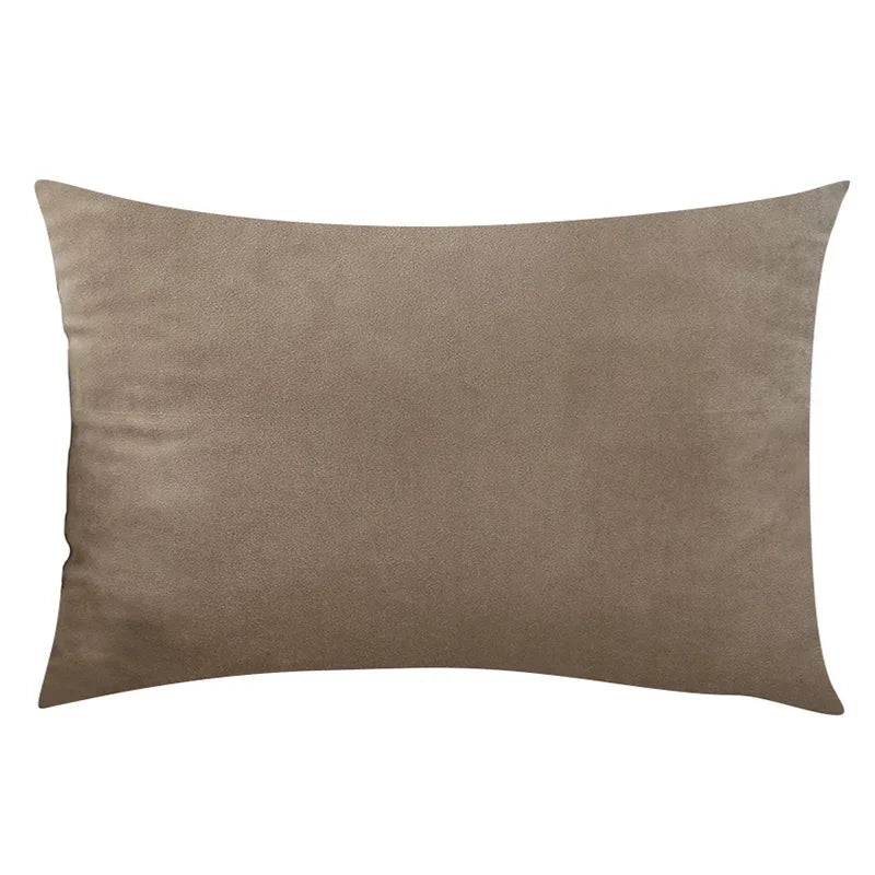Soft Velvet Lumbar Pillow Cover - Nordic Style 12x20"