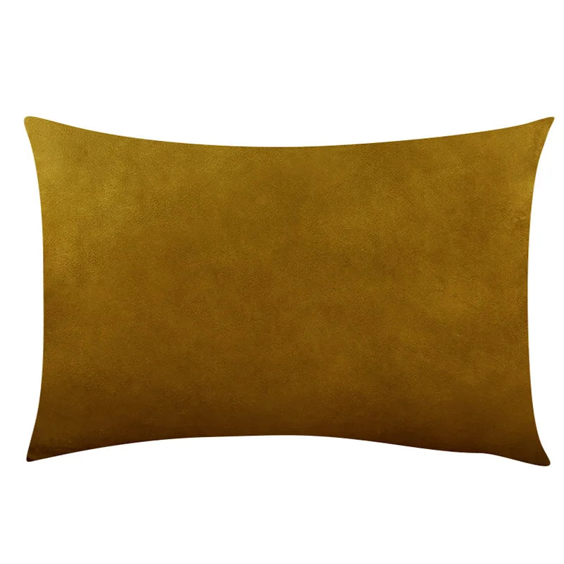 Luxury Velvet Cushion Cover - Elegant Rectangular Pillow Case for Sofa & Bedroom