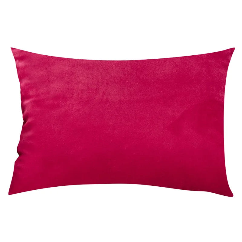 Luxury Velvet Cushion Cover - Elegant Rectangular Pillow Case for Sofa & Bedroom