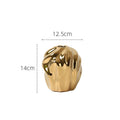 Luxury Ceramic Golden Vase - Modern Creative Home Decor