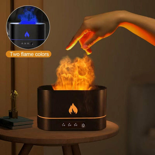 Flame‑Effect Essential Oil Diffuser with Timer – 250 ml
