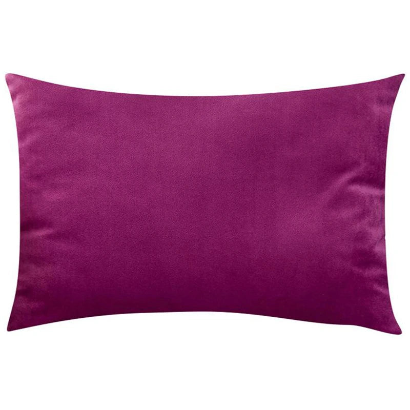 Luxury Velvet Cushion Cover - Elegant Rectangular Pillow Case for Sofa & Bedroom