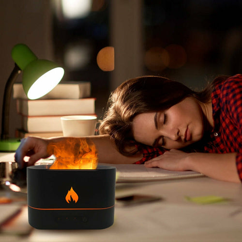 Flame‑Effect Essential Oil Diffuser with Timer – 250 ml