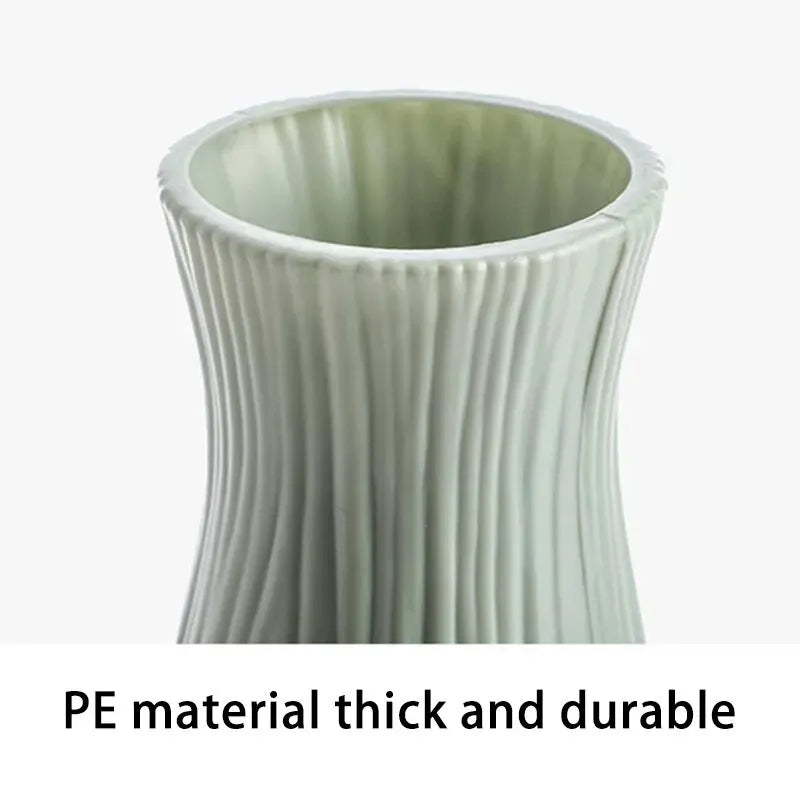 Modern Geometric Plastic Flower Vase - Nordic Style Home Decor