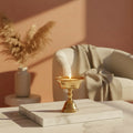 Brass Candle Holder - Vintage Style Butter Lamp