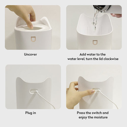 3L Cat‑Design Humidifier & Diffuser – Dual Nozzle with LED Light