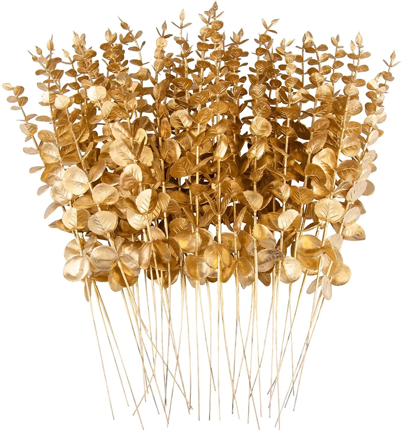 Artificial Eucalyptus Stems - 12 Pack Silver Dollar Greenery for Weddings & Home