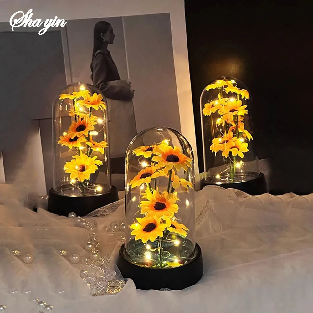 Eternal Sunflower Gift Set - Thoughtful Keepsake for Mother's Day, Graduation & Special Occasions