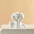 Nordic Minimalist Decorative Vase - Modern Geometric Design for Living Room & Home Decor
