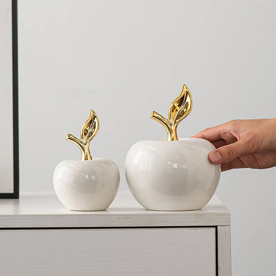 Ceramic Fruit Figurine - European Style Decorative Sculpture for Home Decor