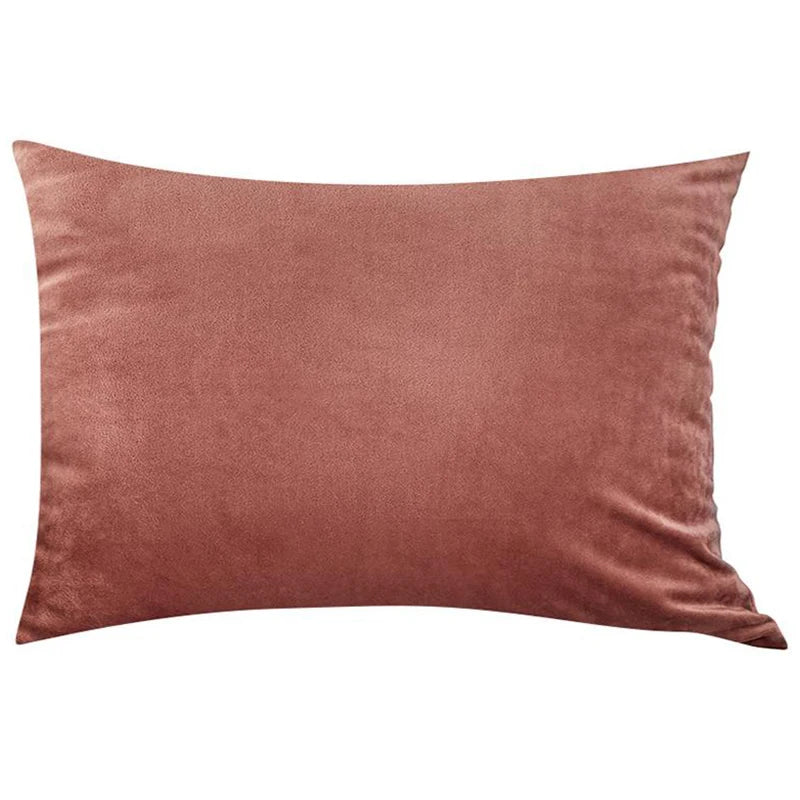 Luxury Velvet Cushion Cover - Elegant Rectangular Pillow Case for Sofa & Bedroom