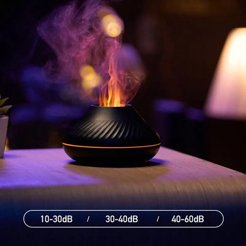 Flame‑Effect Aromatherapy Humidifier – Minimalist Nordic Design