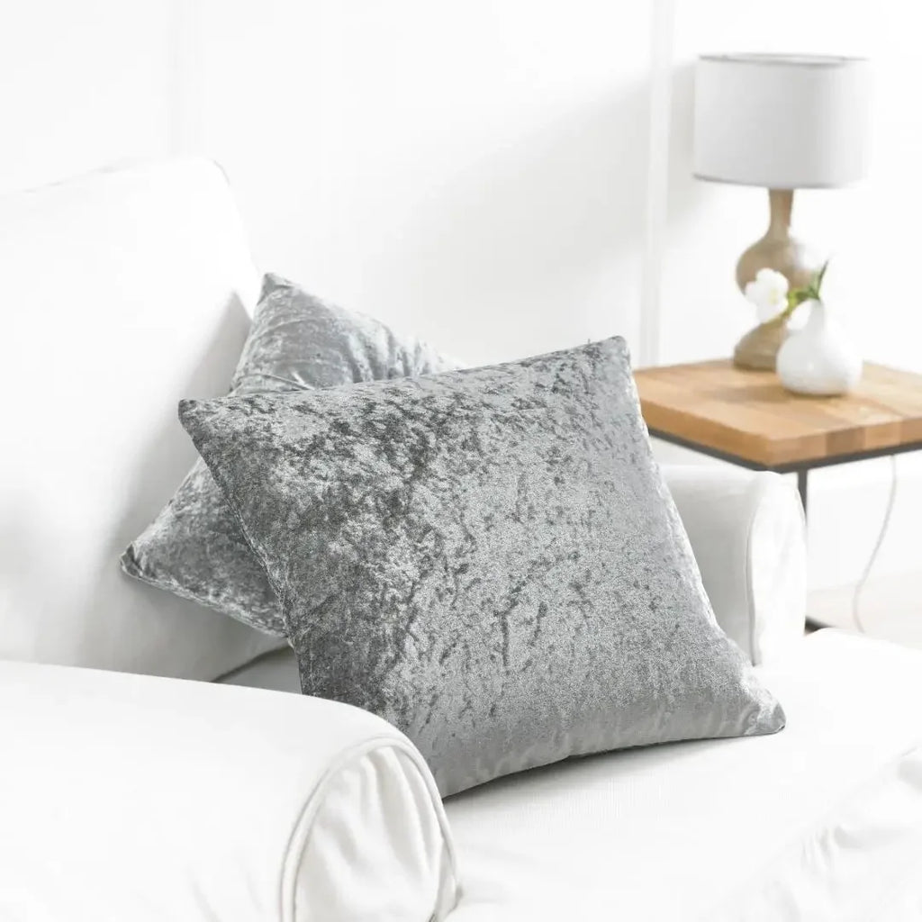 Luxury Crushed Velvet Cushion Cover - Nordic Style 18x18"