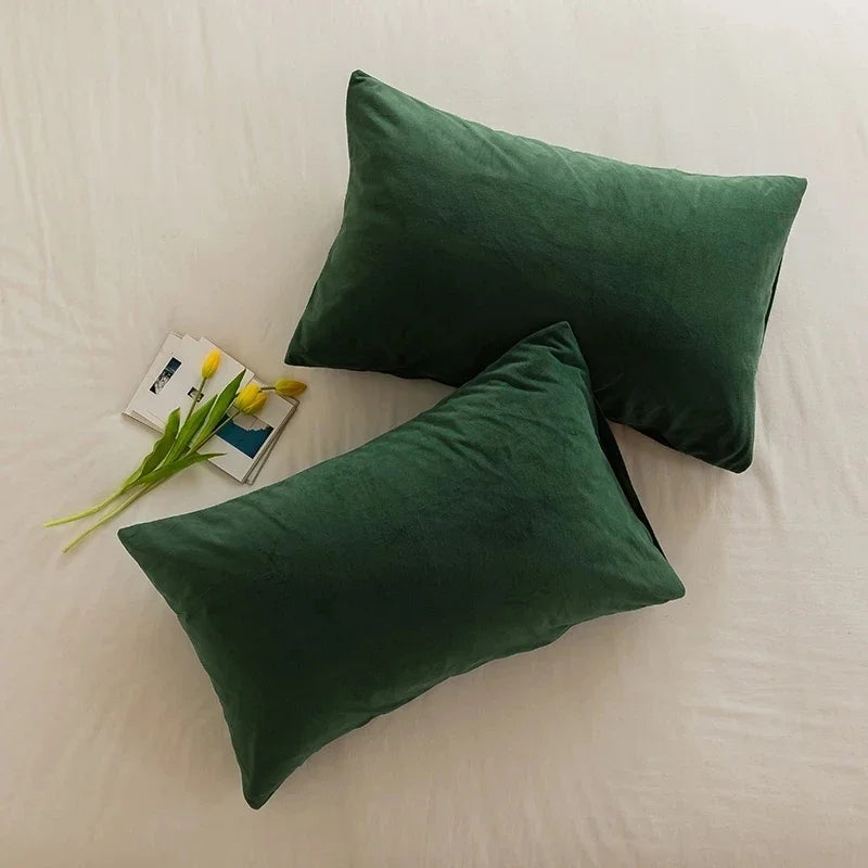 Soft Velvet Lumbar Pillow Cover - Nordic Style 12x20"