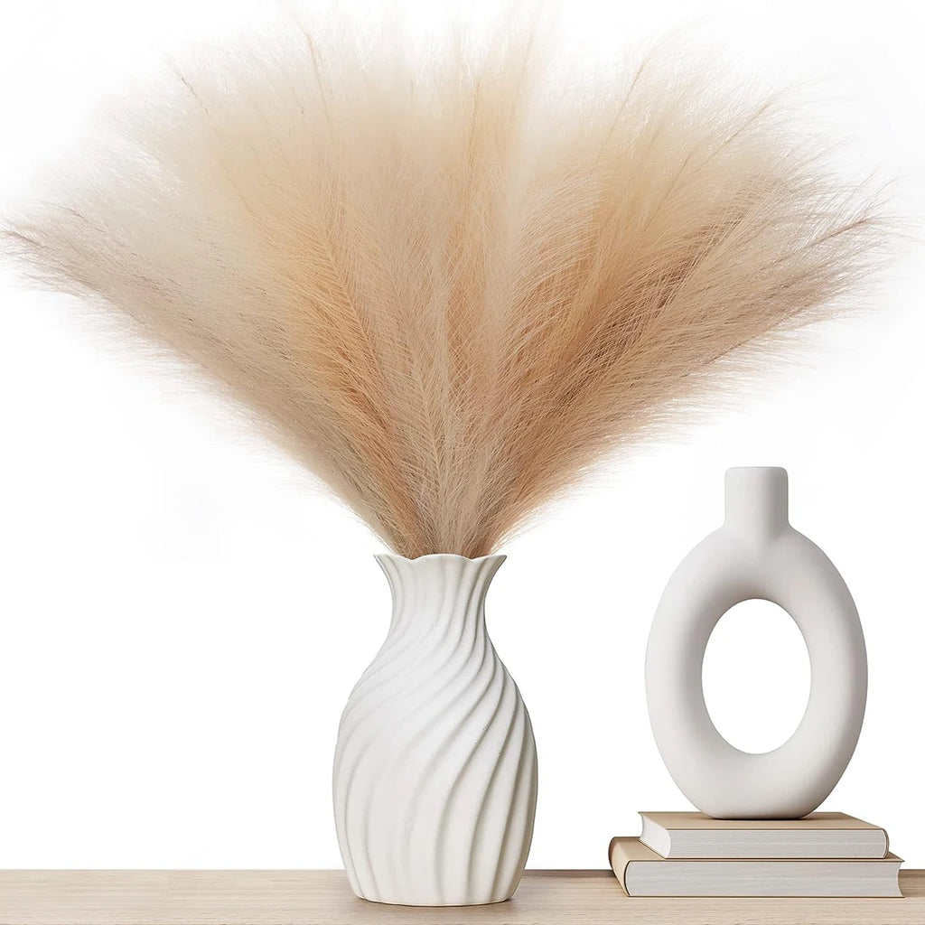 Artificial Pampas Grass Stems (10 Pack) - Boho Wedding & Home Decor