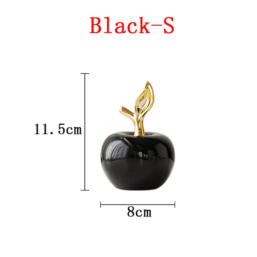 Ceramic Fruit Figurine - European Style Decorative Sculpture for Home Decor