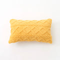 Plush Lumbar Pillow Cover - Soft Decorative Cushion Case 12x20"