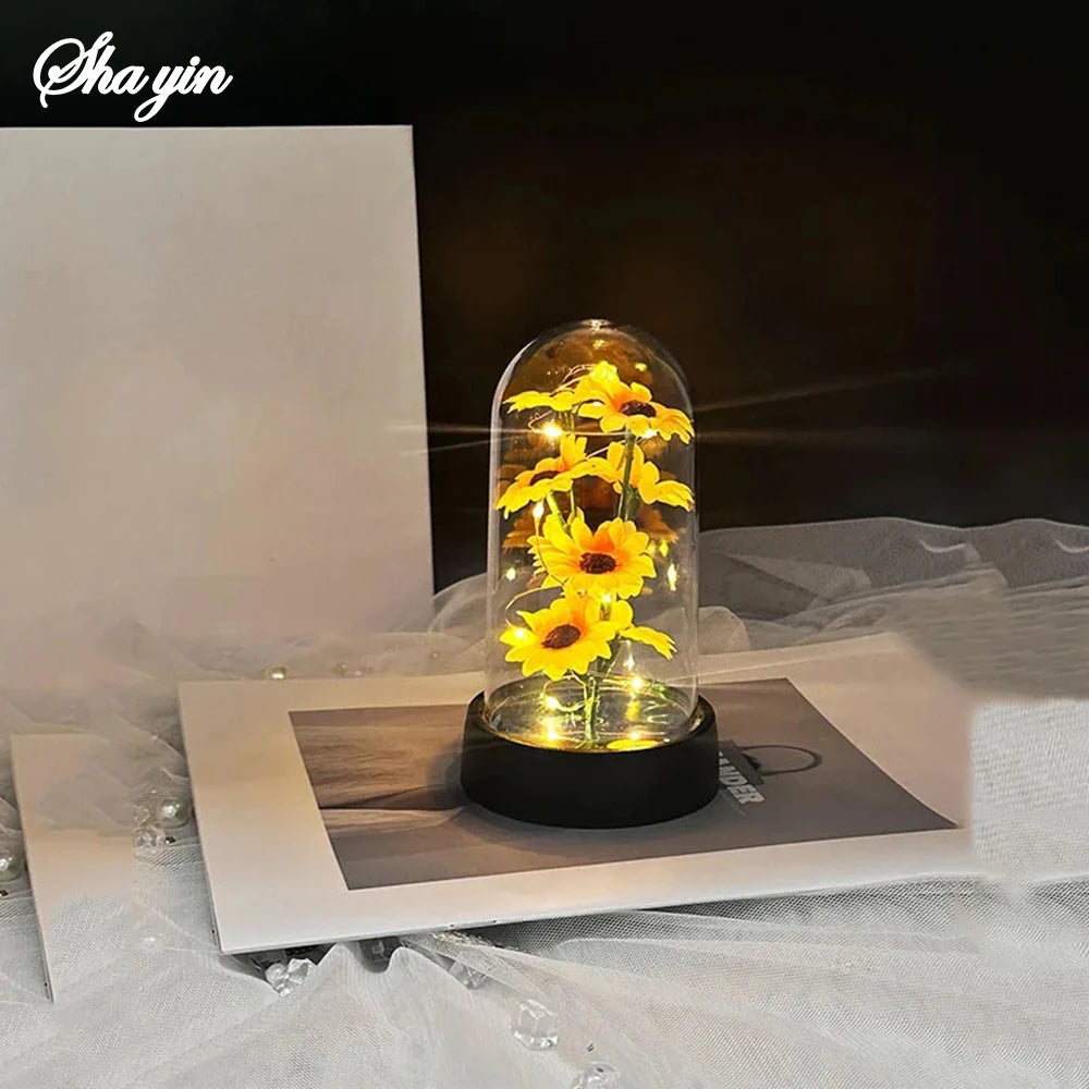 Eternal Sunflower Gift Set - Thoughtful Keepsake for Mother's Day, Graduation & Special Occasions