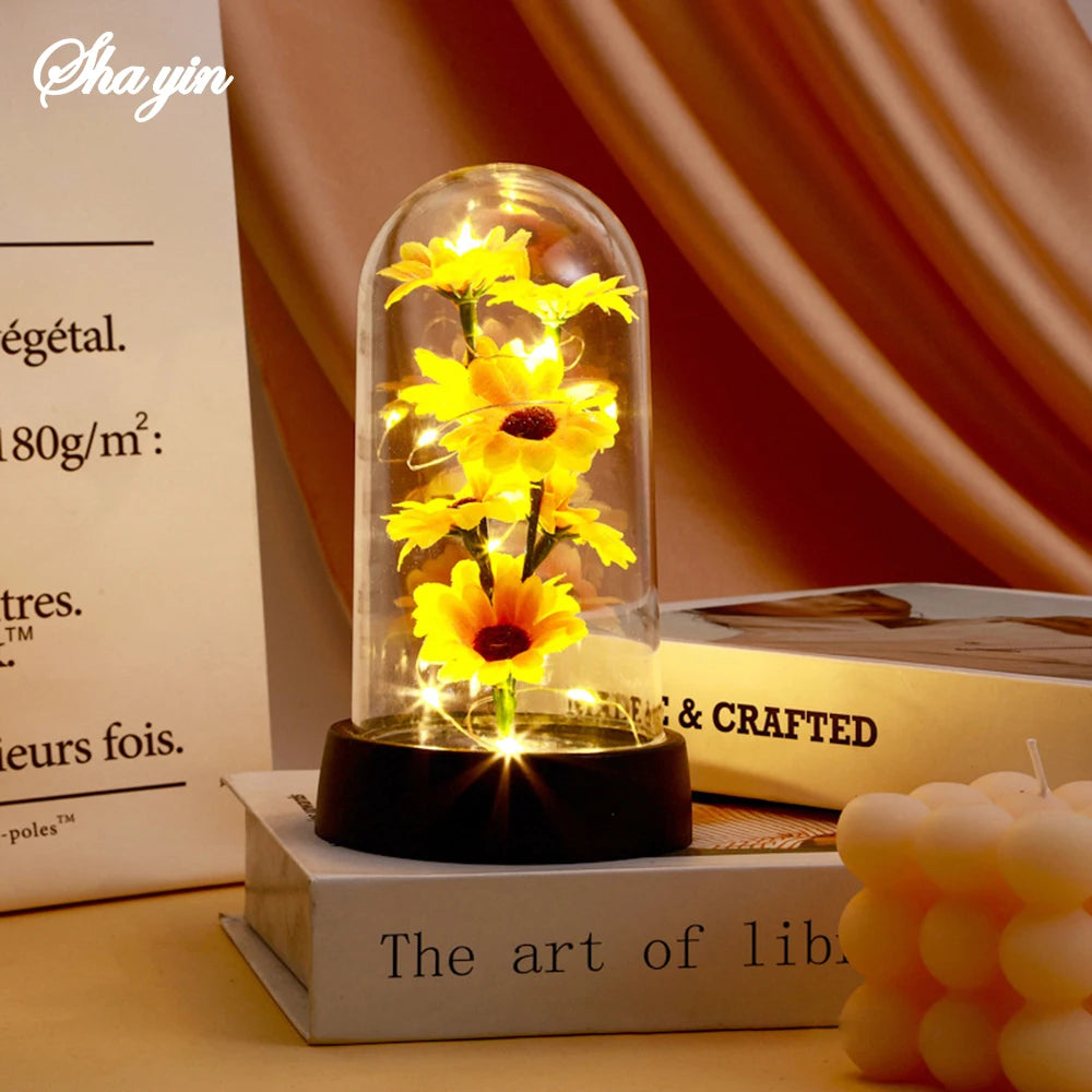 Eternal Sunflower Gift Set - Thoughtful Keepsake for Mother's Day, Graduation & Special Occasions
