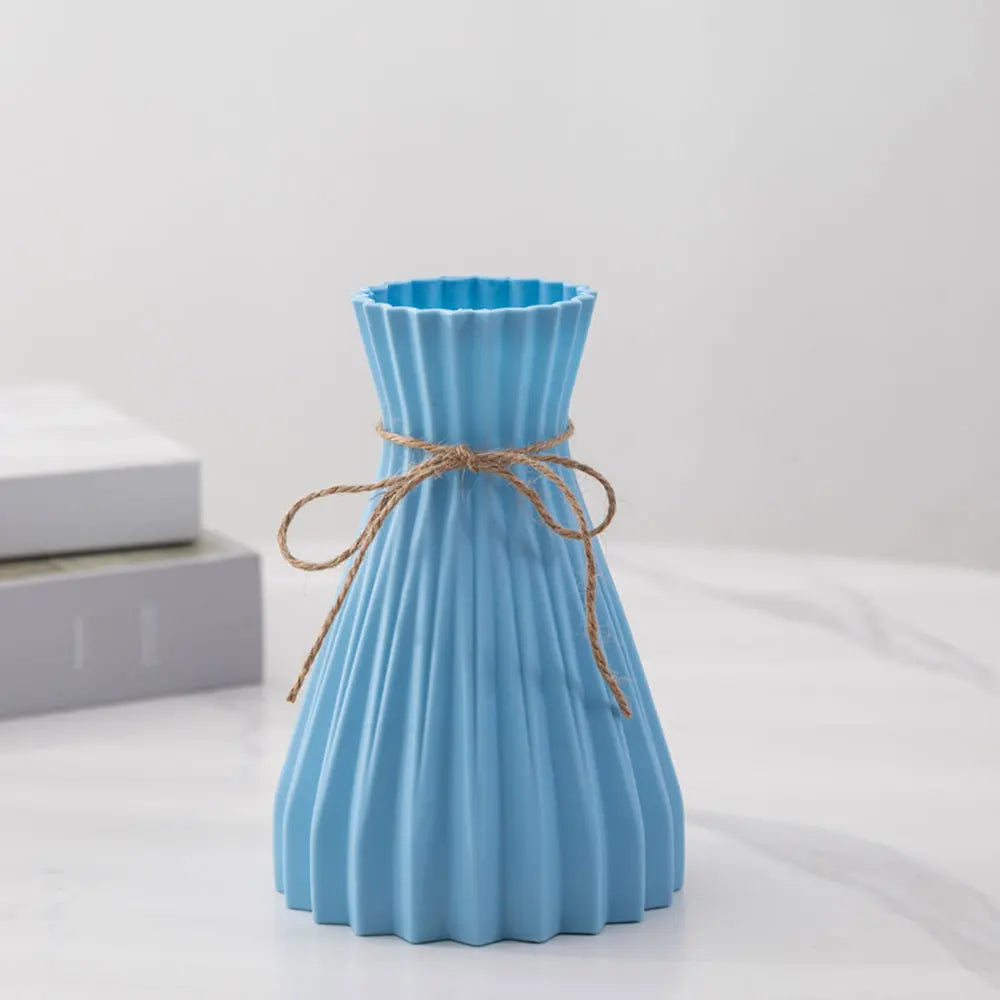 Sculptural Pleated Vase for Dried Flowers