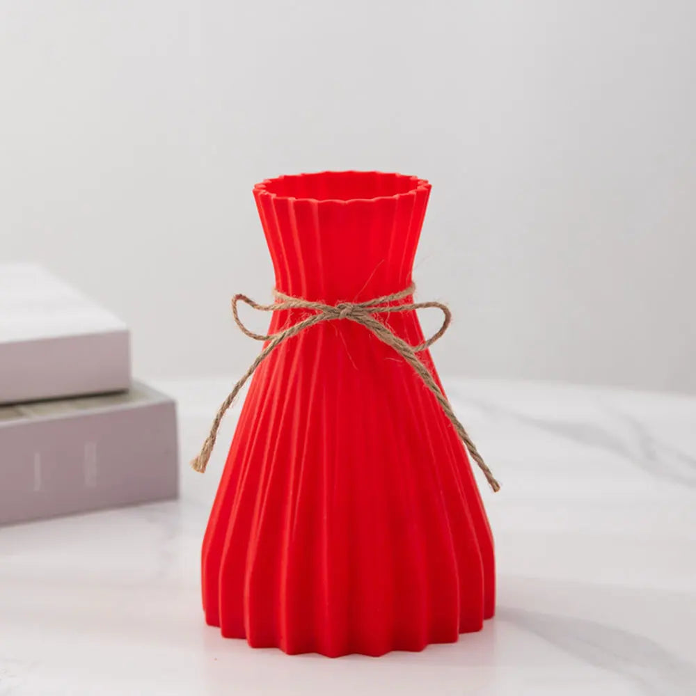 Sculptural Pleated Vase for Dried Flowers