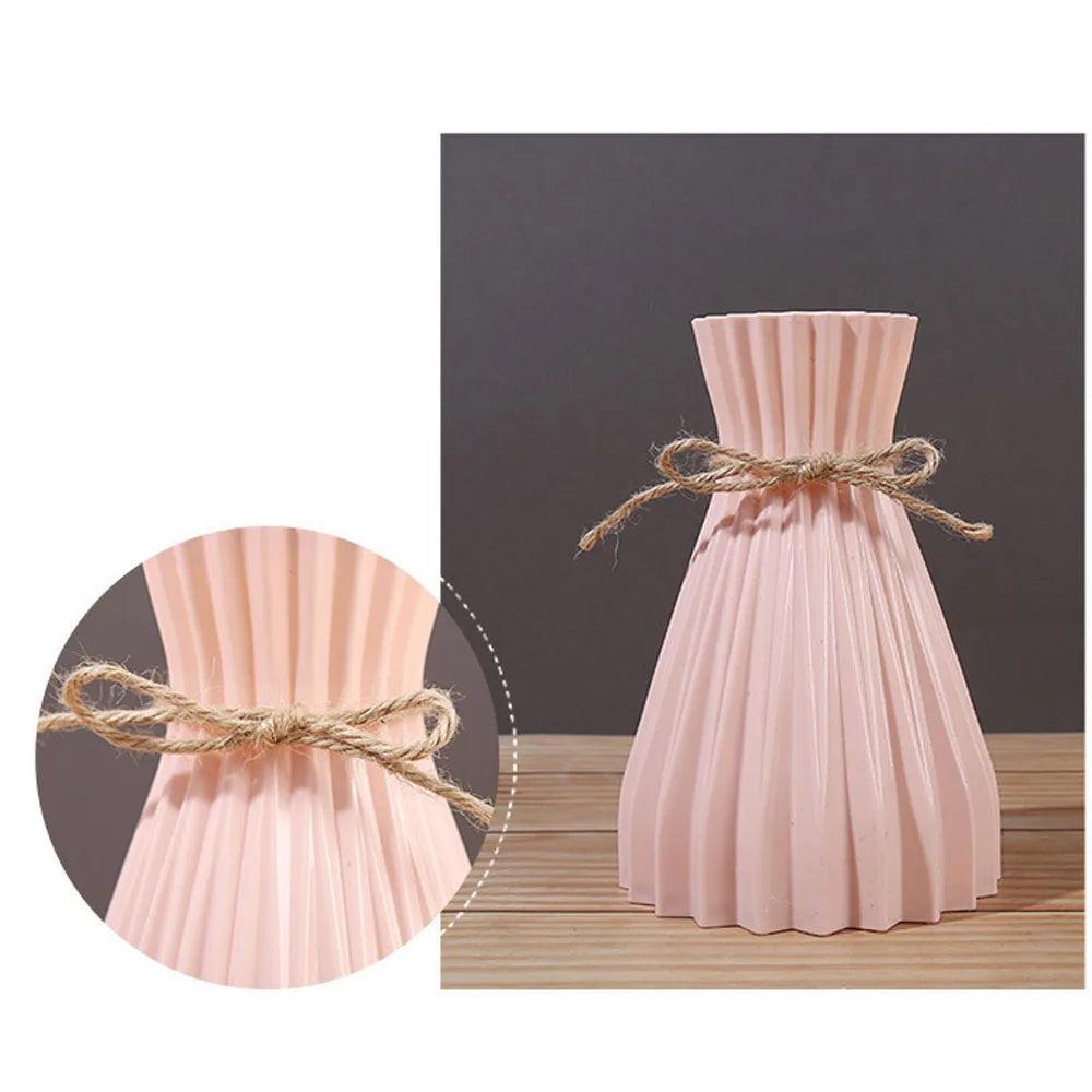 Sculptural Pleated Vase for Dried Flowers