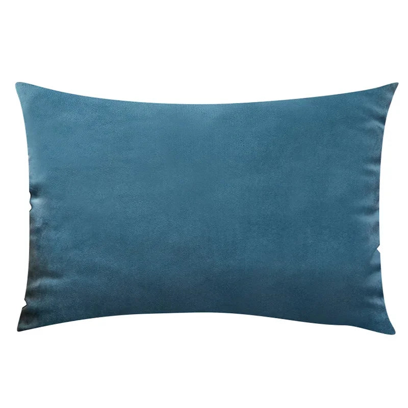 Soft Velvet Lumbar Pillow Cover - Nordic Style 12x20"