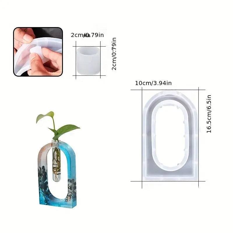 Arched Flower Pot Silicone Mold - DIY Planter & Vase Casting Mold