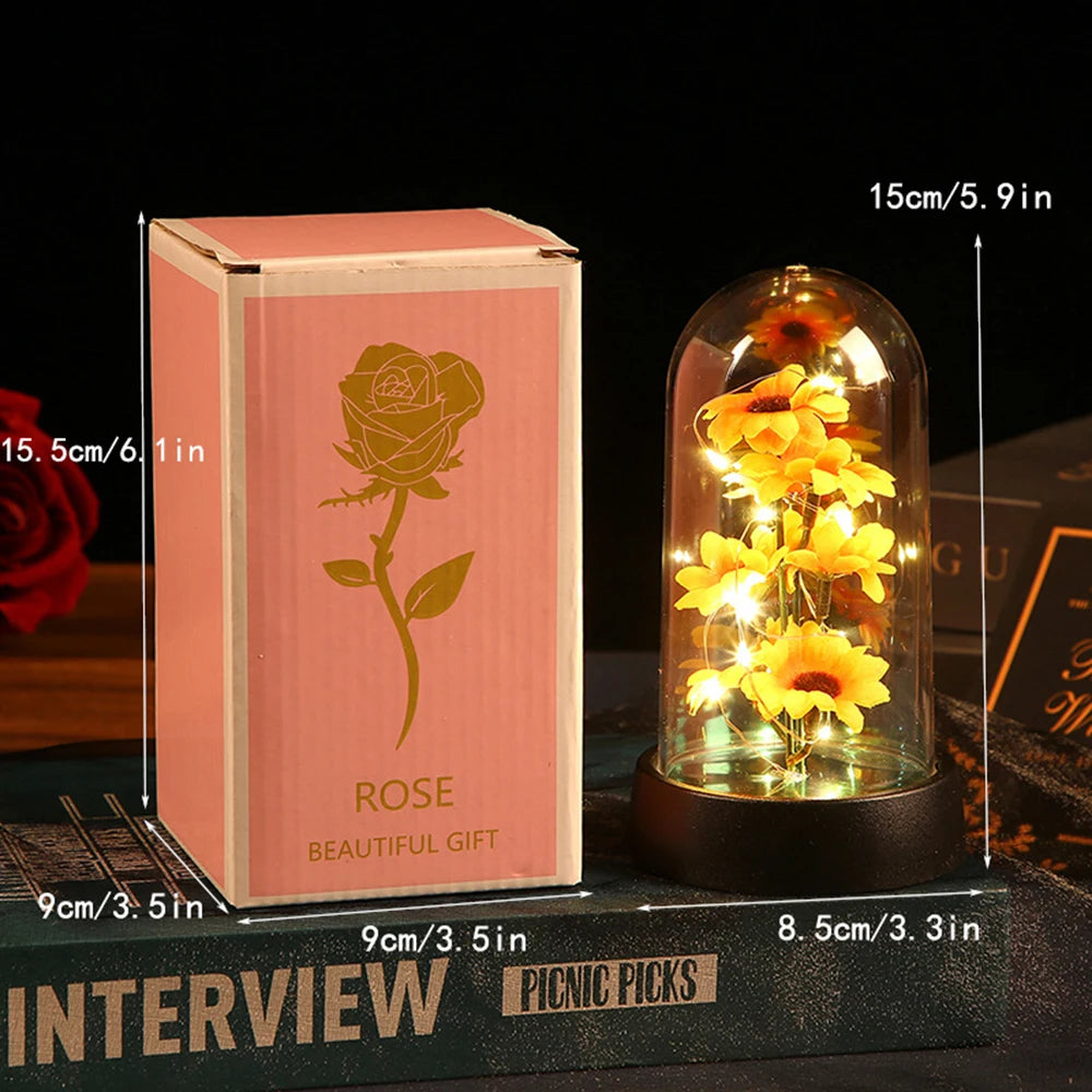 Eternal Sunflower Gift Set - Thoughtful Keepsake for Mother's Day, Graduation & Special Occasions
