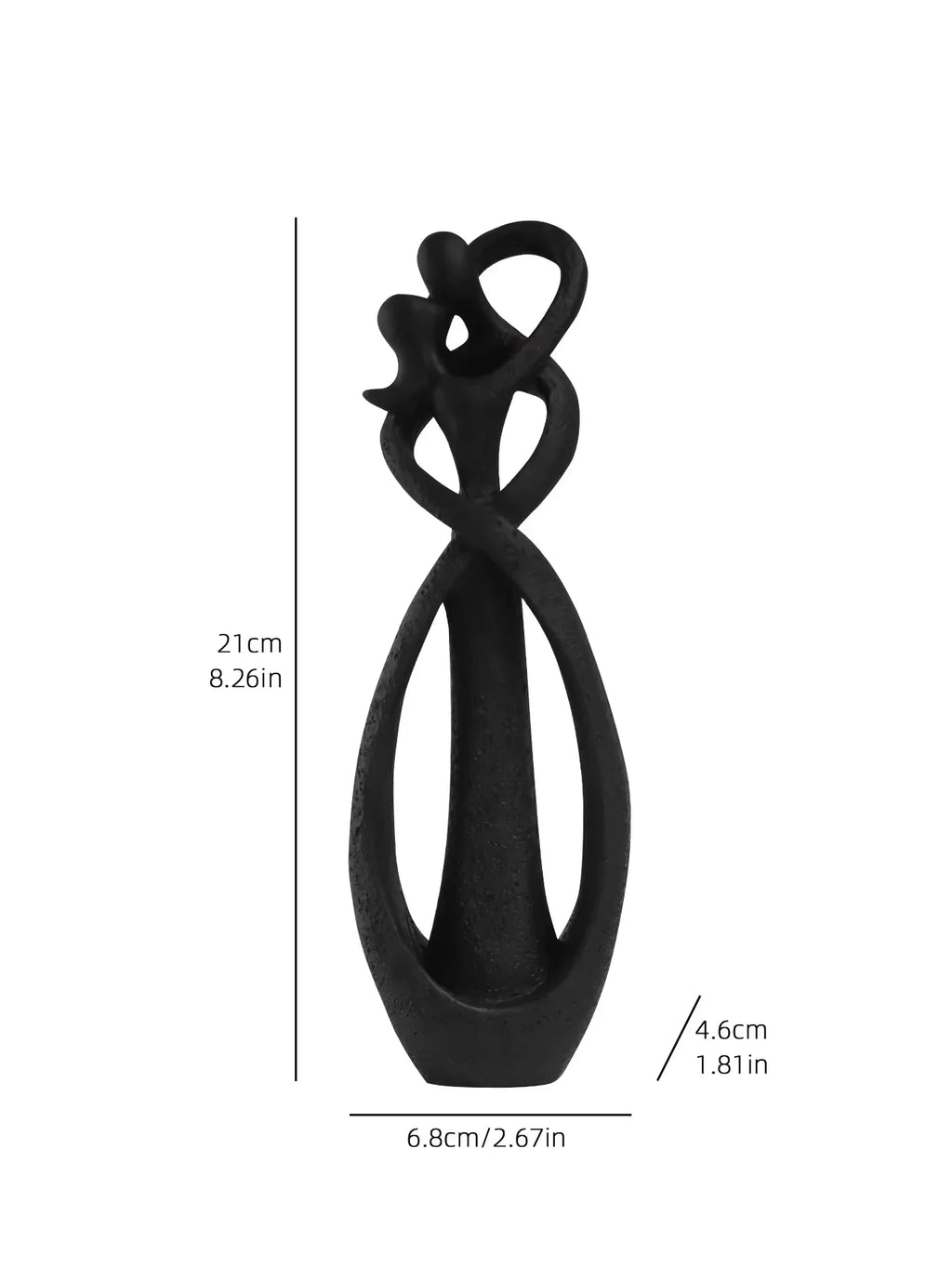 Nordic Embracing Couple Sculpture - Modern Minimalist Home Decor