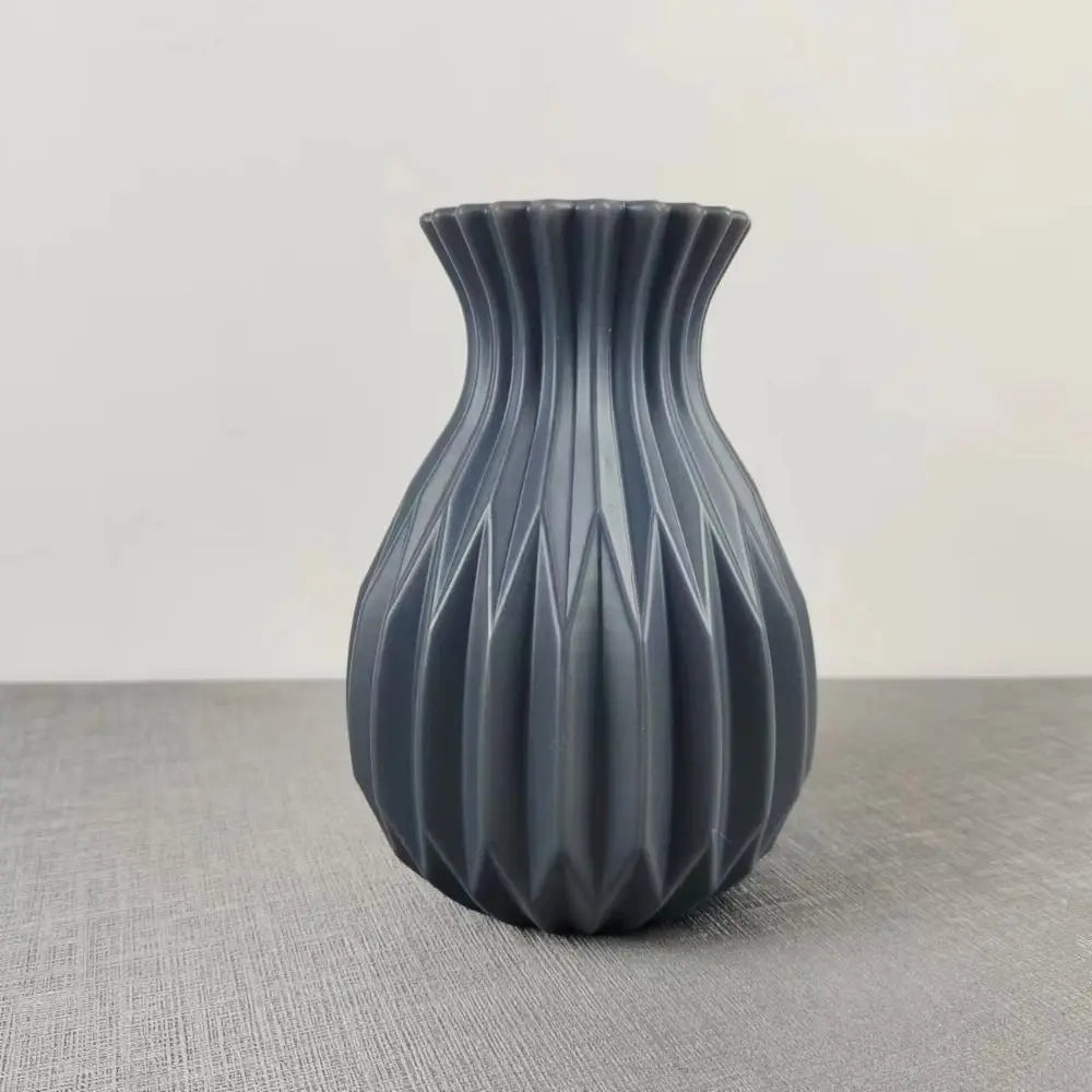 Nordic Tall Plastic Vase - Modern Unbreakable Flower Pot