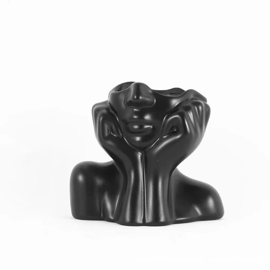 Nordic Minimalist Decorative Vase - Modern Geometric Design for Living Room & Home Decor