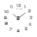 Large 3D Acrylic Mirror Wall Clock - DIY Frameless Modern Decor