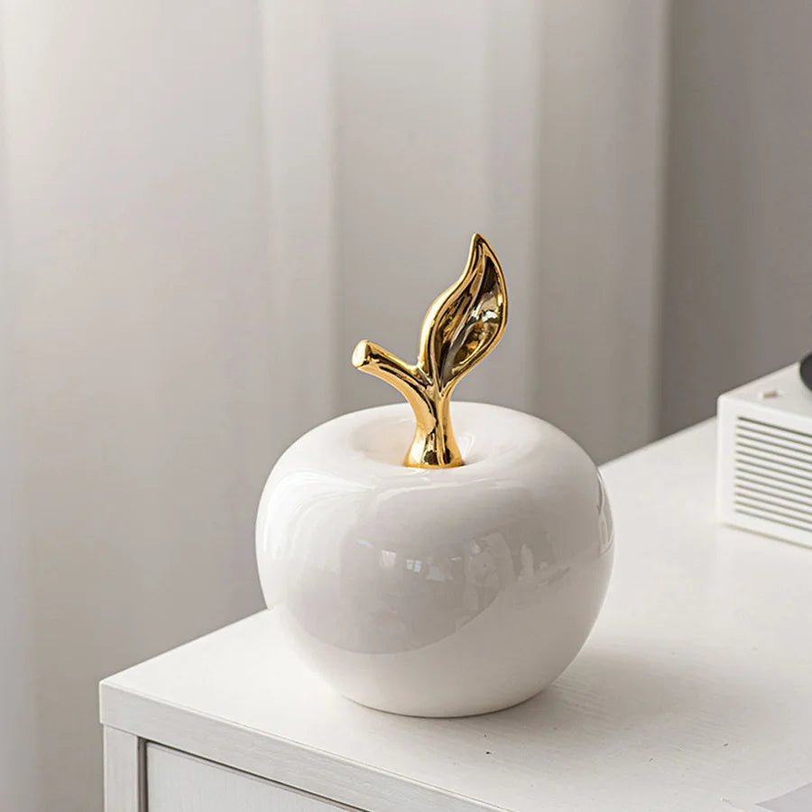 Ceramic Fruit Figurine - European Style Decorative Sculpture for Home Decor
