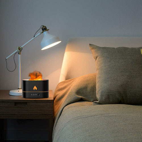 Flame‑Effect Essential Oil Diffuser with Timer – 250 ml