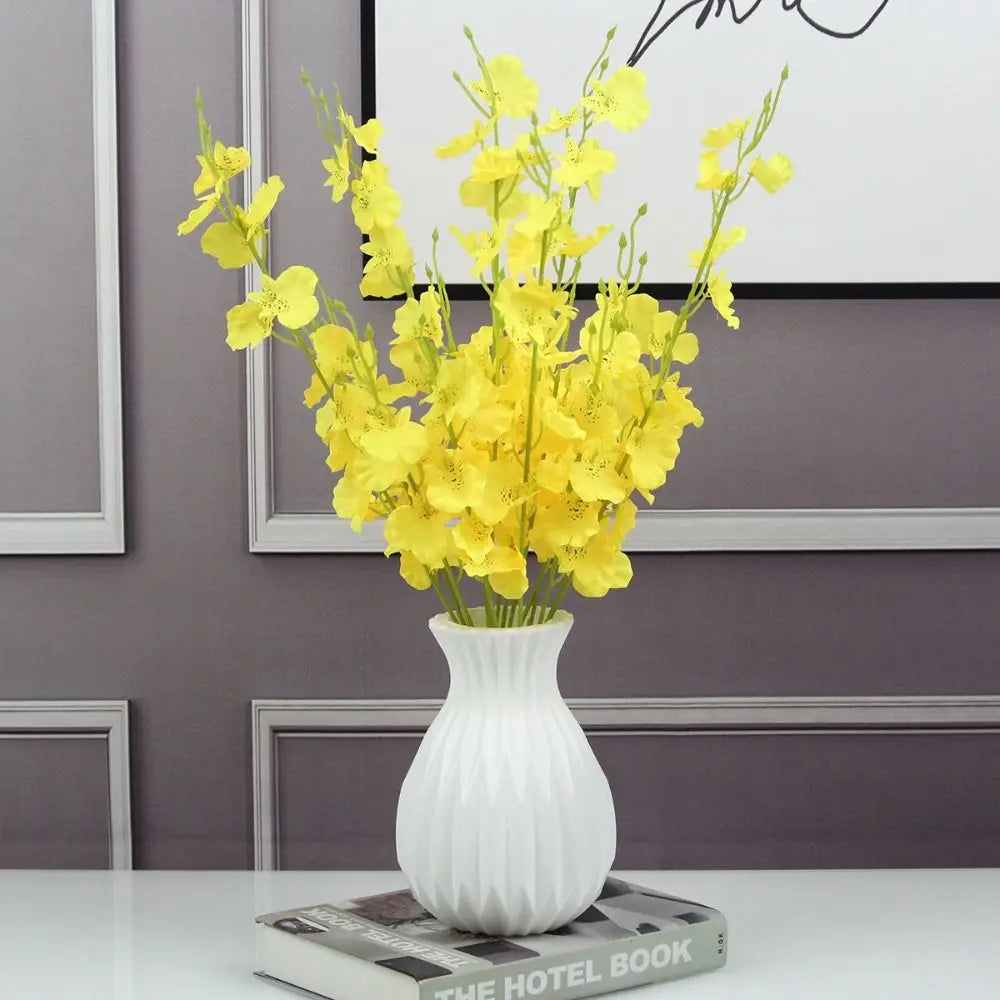 Nordic Tall Plastic Vase - Modern Unbreakable Flower Pot
