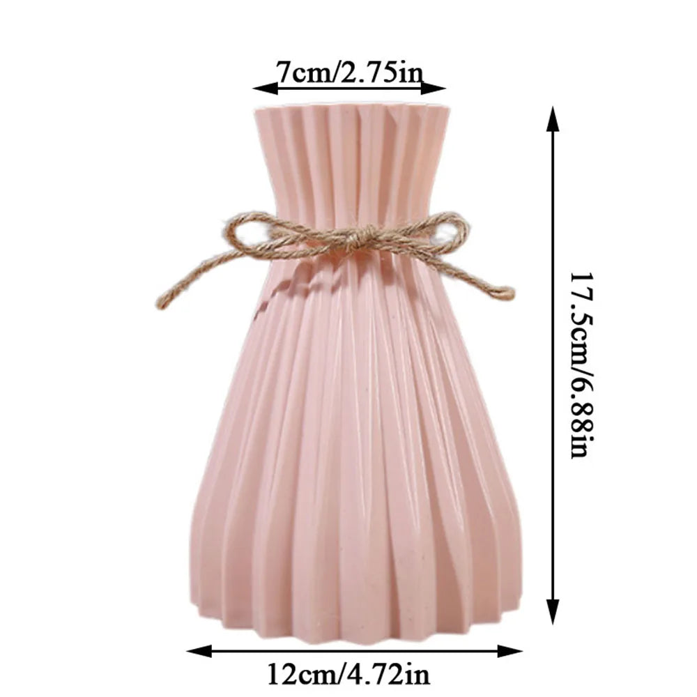 Sculptural Pleated Vase for Dried Flowers