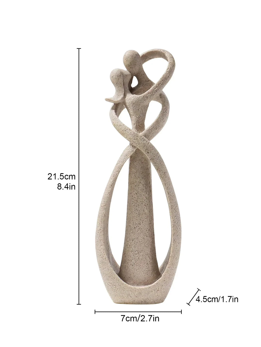 Nordic Embracing Couple Sculpture - Modern Minimalist Home Decor