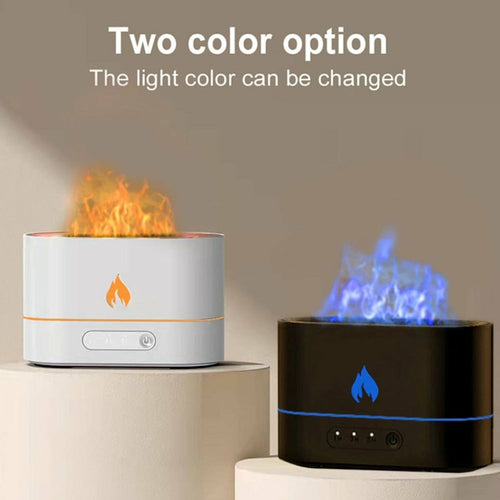 Flame‑Effect Essential Oil Diffuser with Timer – 250 ml