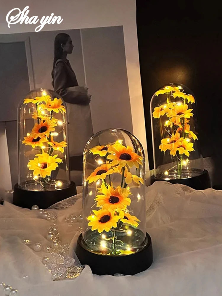 Eternal Sunflower Gift Set - Thoughtful Keepsake for Mother's Day, Graduation & Special Occasions