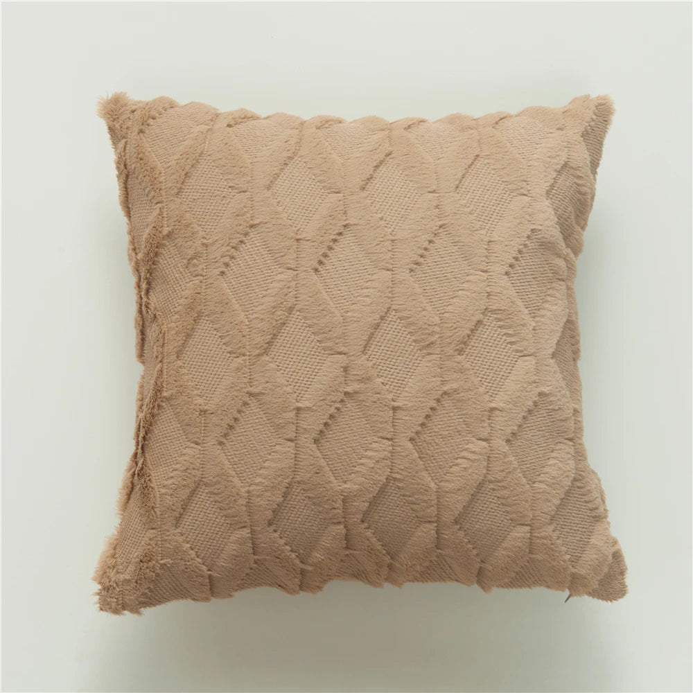Plush Decorative Cushion Cover – Cozy Home Décor for Living Room & Bedroom