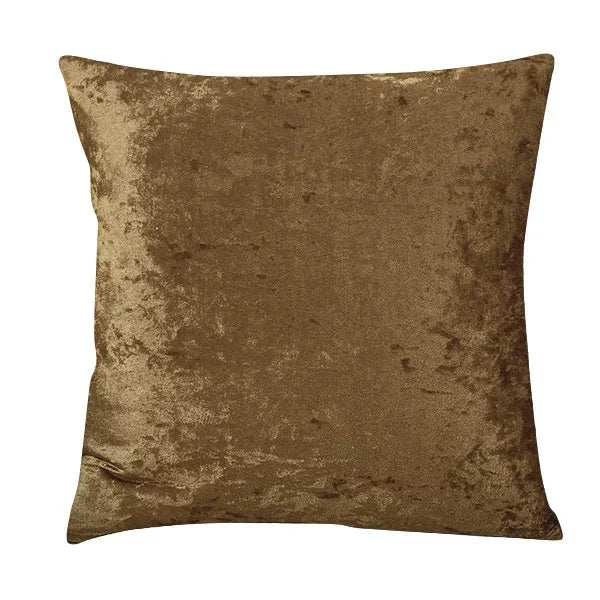 Luxury Crushed Velvet Cushion Cover - Nordic Style 18x18"