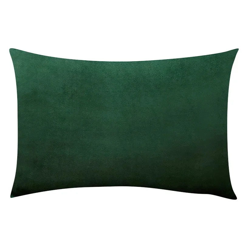 Soft Velvet Lumbar Pillow Cover - Nordic Style 12x20"
