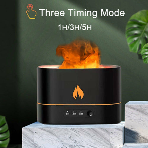 Flame‑Effect Essential Oil Diffuser with Timer – 250 ml