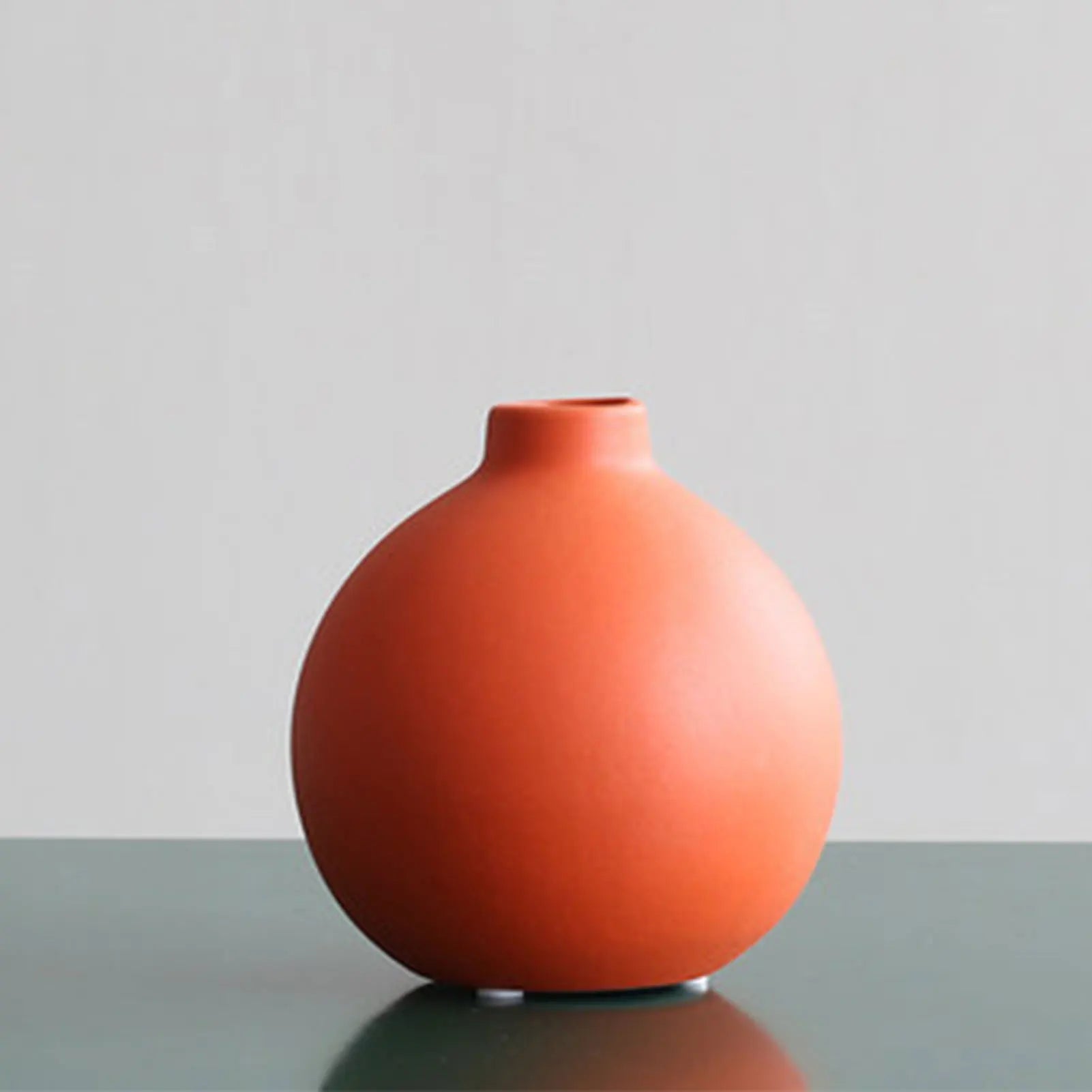 Nordic Modern Ceramic Vase - Minimalist Solid Color Flower Vase for Home Decor